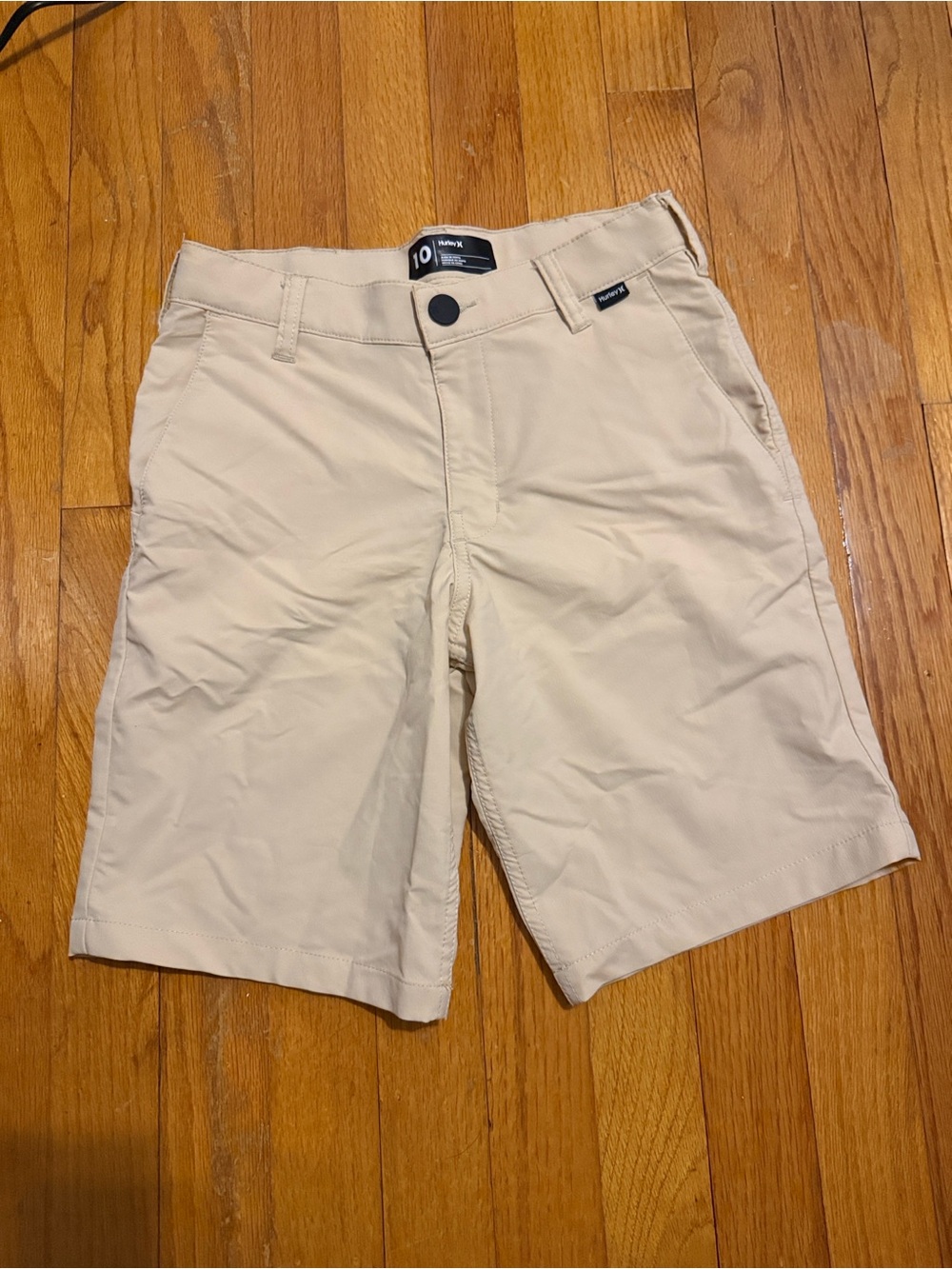 Hurley Boys Khaki Short-Length Chino Shorts - Dri-fit